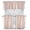 Beige White, variant on Native Fab 100% Cotton Kitchen Window Curtain Tiers Valance Set - Rod Pocket Style 3 Piece - Red