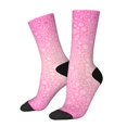 thumbnail image 1 of Fotbe Breast Cancer Pink Ribbons Awareness Calcetas Largas con Estampado para Hombre y Mujer – Calcetas de Compresión Transpirables y Elásticas, Viajar y Uso Diario Talla 5-11, 1 of 6