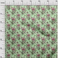 thumbnail image 3 of oneOone Viscose Chiffon Mint Green Fabric Floral Sewing Craft Projects Fabric Prints By Yard 42 Inch Wide, 3 of 5