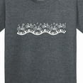 thumbnail image 4 of Inktastic Musical Bicycles White Youth T-Shirt, 4 of 5