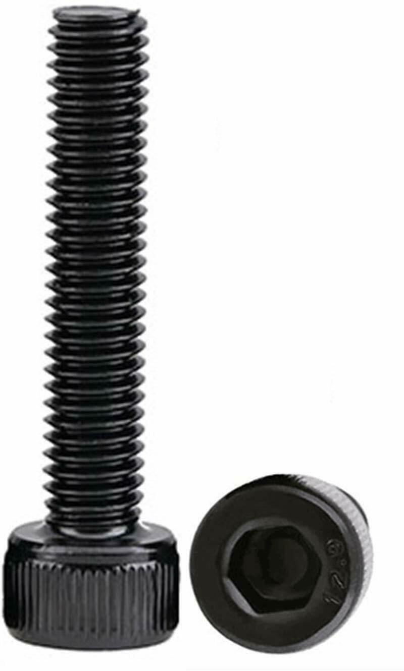 Black Oxide Finish Allen Socket Drive m5x 40mm Button Head Socket Cap Screws Full Thread Quantity 50pcs 10.9 Grade Alloy Steel