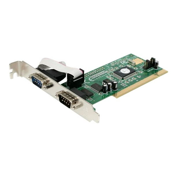 StarTech.com PCI Serial Adapter RS232 2 Port Card with 16550 UART - Serial Adapter - PCI - RS-232 x 2 - PCI2S550 - Adaptateur Série - PCI - RS-232 x 2