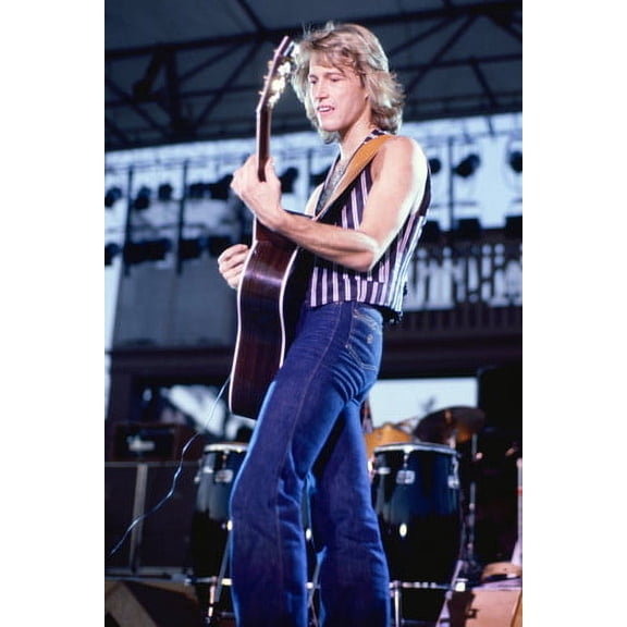 The Bee Gees 24x36 Poster Andy Gibb in concert with guitar