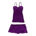 thumbnail image 2 of Profile Womens Starlet Skirtini 2 Piece Tankini, Purple, 6, 2 of 2