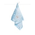 thumbnail image 1 of Manta Little Giraffe Luxe con ribete de satén suave, 43 x 43 cm, azul, 1 of 4