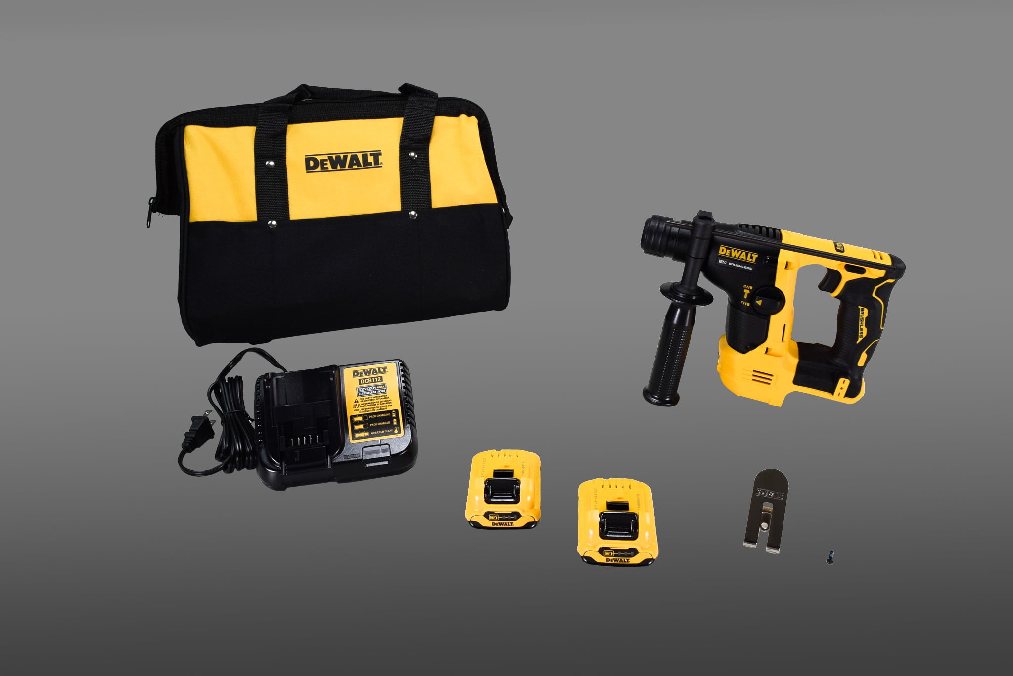 DeWalt DCH072G2 12V 9/16" Brushless Cordless SDS Plus Rotary Hammer Kit