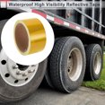 thumbnail image 3 of Unique Bargains Reflective Tape 50mmx10m Warning Safety Adhesive Tape Outdoor Reflector for Cars Trucks Yellow 1 Pcs, 3 of 7
