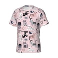 thumbnail image 5 of Vsdgher Cat Print Men's Dry Fit Mesh Athletic Shirts Moisture Wicking Tennis T-Shirt Tops, 5 of 9