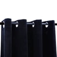 thumbnail image 2 of vidaXL Blackout Curtains with Rings 2 pcs Black 54"x63" Velvet, 2 of 4