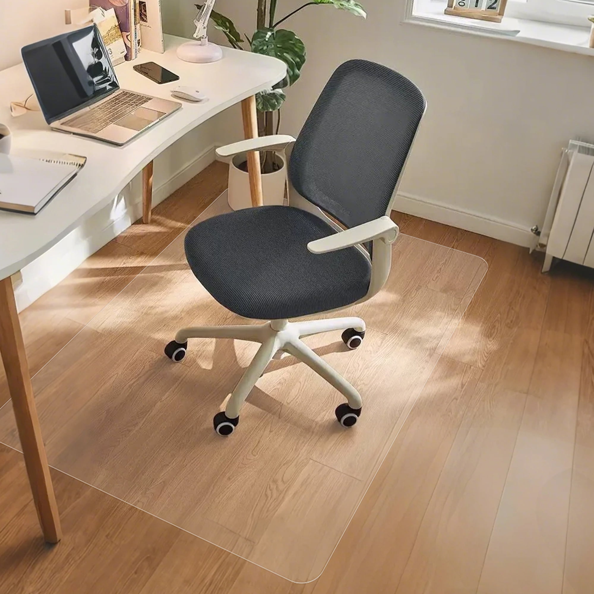 Clear Office Chair Mat for Hardwood Floor,Computer Desk Chair Mat for Floors,Floor Protector for Under Desk Chair Mat Plastic Floor Mat 36"x48"