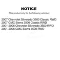 thumbnail image 2 of Kugel Ensemble de Moyeu de Roulement de Roulement avant 70-515087 pour Voiture Chevrolet GMC Sierra 3500 Silverado Classic RWD, 2 of 11