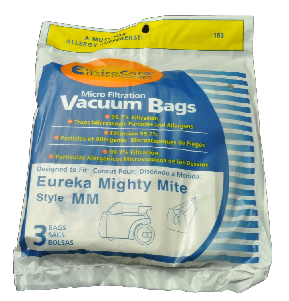 75 Eureka Allergy Mighty Mite Vacuum Style MM Bags Canister Limited Sanitaire 