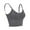 Gray, variant on Women Cami Bras Seamless Padded Yoga Bralettes Wirefree Workout Sports Bra Comfort Camisole Spaghetti Strap Crop Tops "White"