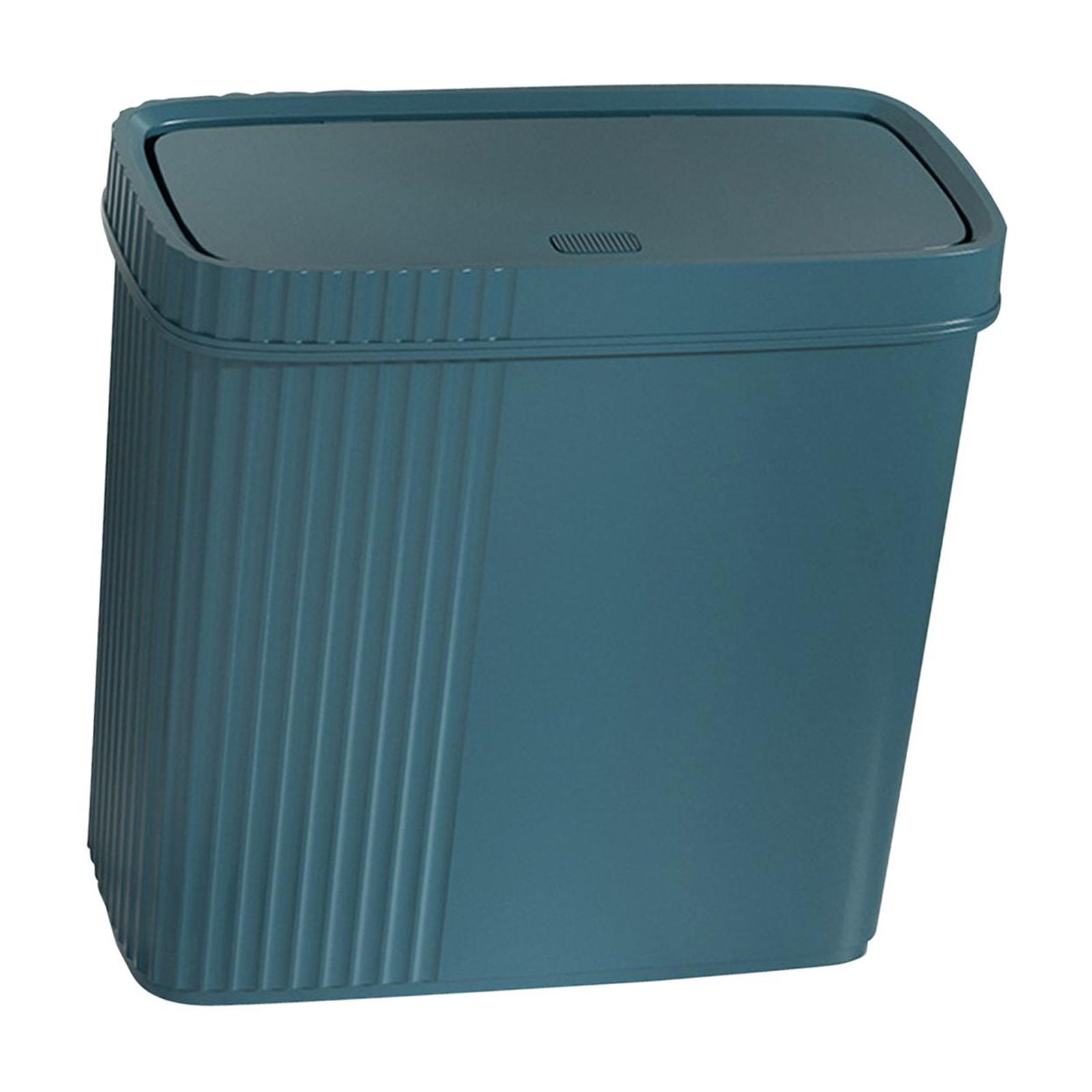 Baoblaze Slim Narrow Bathroom Trash Can Multipurpose for Apartments, Condos Waste Bin Dark Green