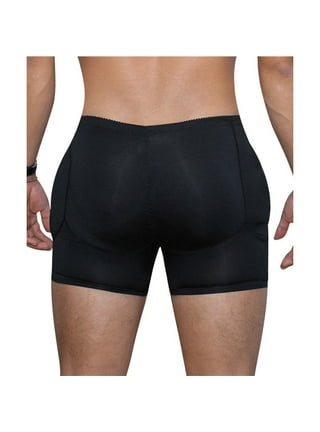 Jececer Men Padded Control Boxers Shapers Plus Size Underwear Butt