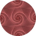 thumbnail image 1 of Ahgly Tapis Rond Lavable en Machine Intérieur Transitionnel Rouge Canneberge, 8 Pieds Rond, 1 of 7