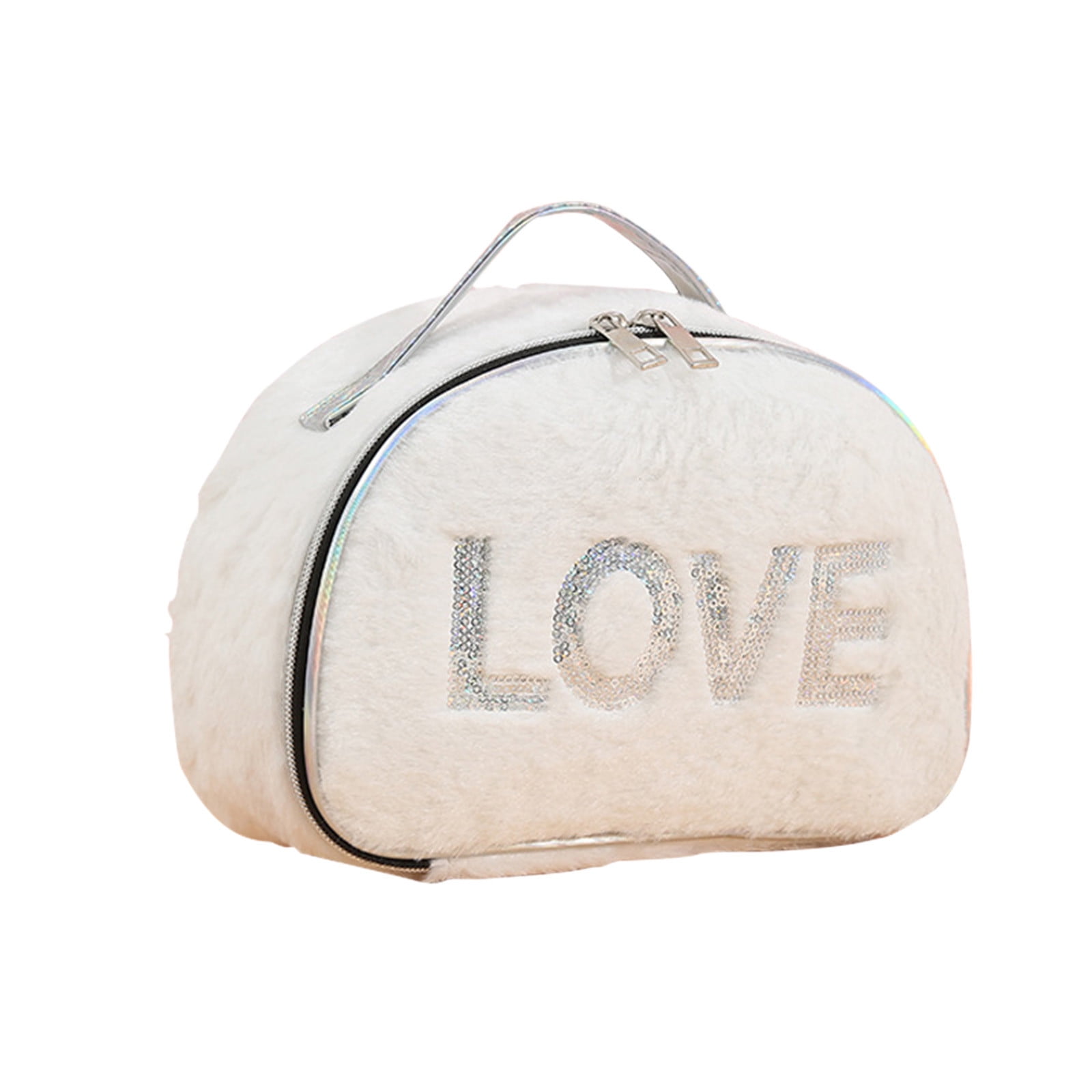 Cessfle Plush Makeup Bag - Cute & Soft Toiletry Pouch – TweezerCo