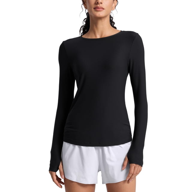 Remera CRZ YOGA Cloudweight de Manga Larga Ligera Negra M