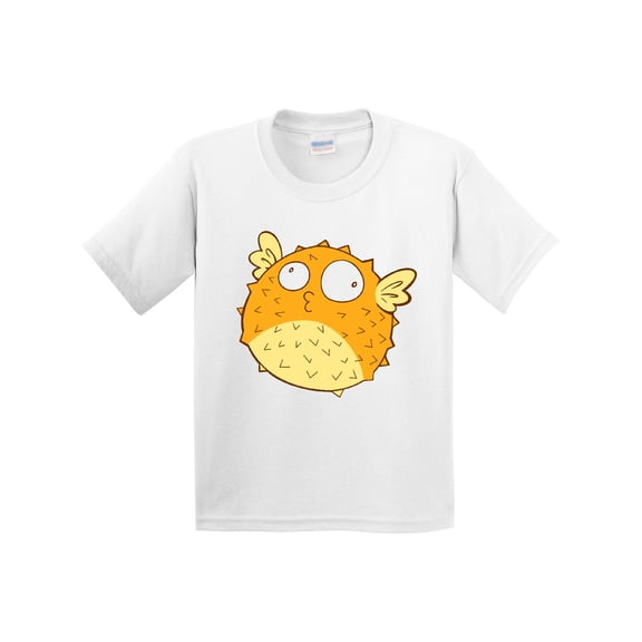 Inktastic Cute Pufferfish Youth T-Shirt