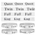 thumbnail image 5 of 6Pcs Bed Sheet Organizer Band Twin Full King Queen Letter Elastic Bedding Sheet Storage Keeper Label Strap Home Supplies, 5 of 7