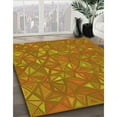 thumbnail image 3 of Ahgly Company Machine Washable Indoor Rectangle Transitional Mahogany Brown Area Rugs, 4' x 6', 3 of 7