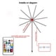 thumbnail image 1 of 1PCS Christmas Lights Party Light Strips Intelligent LED Light Strips DIY Fireworks Remote Control USB Flower Lights Suitable For Indoor Family Bedroom Party Wedding Decoration Wan Saint, 1 of 4