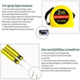 thumbnail image 4 of 8PCS Portable Hardware Set Screwdriver Electric Pen Measuring Tape Utility Knife Wire Cutter Electrical Tape Household Repairing Tool Set, 4 of 7