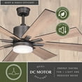 thumbnail image 4 of Vaxcel - Crawford 1-Light Ceiling Fan in Industrial Style 18 Inches Tall and 60, 4 of 8