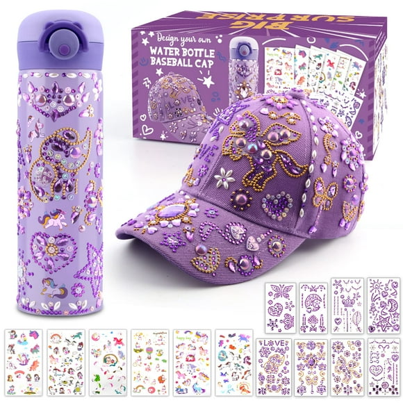 Set Arts & Crafts Coosilion Decorate para botella de agua, gorra de béisbol