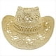 thumbnail image 1 of Sombreros de Vaquero de Paja para Mujer Sombrero de Vaquera Occidental para Fiesta de Vacaciones Sombrero Plegable para en la Playa con Ala C, 1 of 6