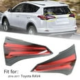 thumbnail image 2 of Fit for 16-17 RAV4 Rear Tail Light Housing Assemblies (2 Pcs, without Bulbs), 2 of 5