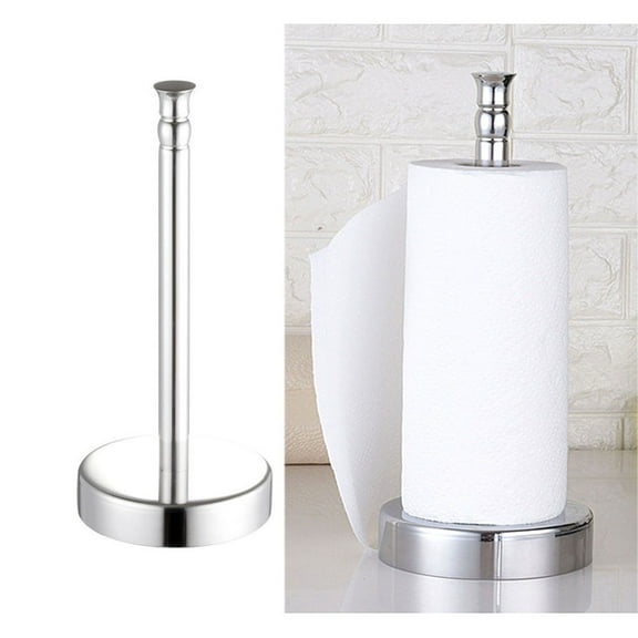 DECOMELODY 1Set Silver Paper Towel Holders for Kitchen Use with Contemporary Style and Surface