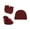 Wine, variant on ZSQDM Newborn Hat Gloves Foot Set Three Piece Multi Color Set beanie Mens Hat Scarf ,Hat,& Gloves Cap Sleeve Tops for Women