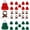Red and Green, variant on 30 Pcs Mini Hat for Craft Knit Small Snowman Hat Mini Christmas cap Scarf Tiny Santa cap Ornament