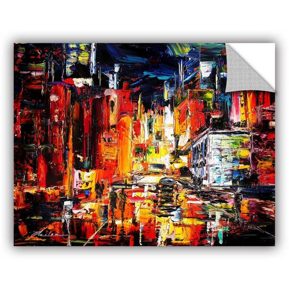 ArtAppealz Milen Tod "Night On The Town" Removable Wall Art