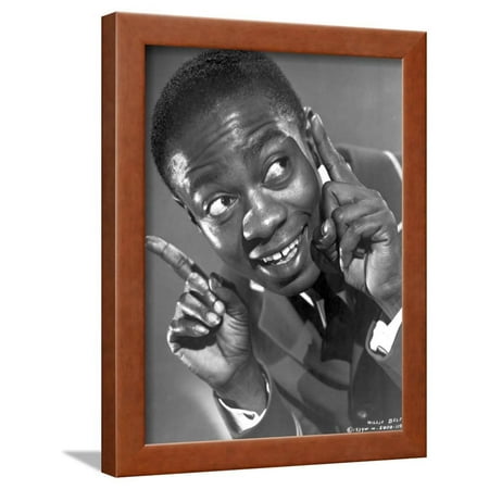 Willie Best Posed in Nice Suit With Two Pointing Fingers Raise Framed Print Wall Art By Movie Star