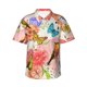 thumbnail image 1 of Balery Flowers And Birds Watercolor Camisas hawaianas de manga corta para hombre, camisas playeras de corte holgado, camisas de vacaciones con botones,Medium, 1 of 7