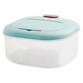 thumbnail image 1 of Contenedor grande para almacenar arroz de 6 kg, dispensador de cereales, contenedor de cocina a prueba de polvo. Azul, 1 of 8