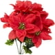 thumbnail image 2 of WOVTE Arbustos de Pascua Artificiales, Paquete de 4, 7 Cabezas, Tela de Seda, Arbustos de Pascua Rojos Navideños, Ramo de Pascua Artificial, Flores de Pascua Falsas para Navidad, 35 cm/13.8 pulgadas, 2 of 6