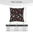 thumbnail image 4 of Bingfone Pirate Skulls Linen Throw Pillow Covers Cushion Case Pocket Button Vintage Farmhouse Pillowcase-18"x18", 4 of 9