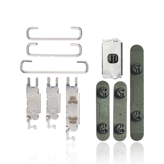 Replacement Hard Buttons (Power / Volume / Switch) Compatible For iPhone 13 / 13 Mini (Green)