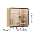 thumbnail image 2 of Yellow Wall Mounted Bathroom Storage Cabinet With Double Door Design And Pegboard For Vanity And Shower Area Organization, 2 of 7