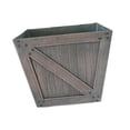 thumbnail image 3 of koolsoo Resin Planter Box Country Style Simple Plant Pot for Garden Hotel Home Decor Dark Brown, 3 of 9