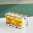 thumbnail image 4 of YIKA Tupperware Container Airtight Food Storage Container With Handle Plastic Freezer Organizer Bento Box For Kitchen Pantry Singles Piece Kitchen Storage White, 4 of 6
