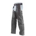 thumbnail image 2 of Dealer Leather C332-01-XS Mens Plain Biker Leather Chaps - Extra Small, 2 of 8