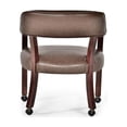 thumbnail image 4 of Steve Silver Company Tournament Captains Chair with Casters in Brown, 4 of 6