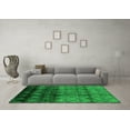 thumbnail image 3 of Ahgly Company Indoor Square Oriental Green Industrial Area Rugs, 8' Square, 3 of 4