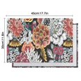 thumbnail image 5 of Pioneer Flower Floral Print Pattern Summer Placemats Table Placemats Set Of 6-Linen Kitchen Washable Placemats Table Mats 12x18 Inch Non-Slip Heat Resistant, 5 of 5