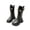 Black, variant on Fozruso Winter Autumn Girls Fashion Boots With Pearl Buckle And Golden Laces High Top Footwear For Toddler Kids Youth Teen,Classic Ankle Boots Sizes 10.5 Little Kid(4-4.5 Years)