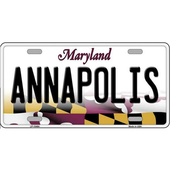 Annapolis Maryland Metal Novelty License Plate